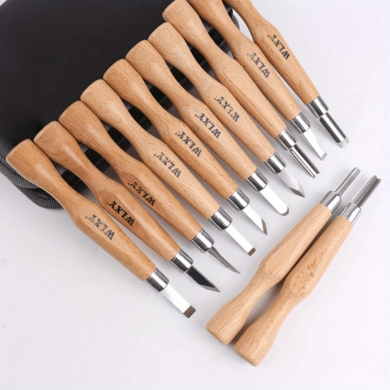 Woodworking Knife - Set Of 12 Professional Wooden Carving