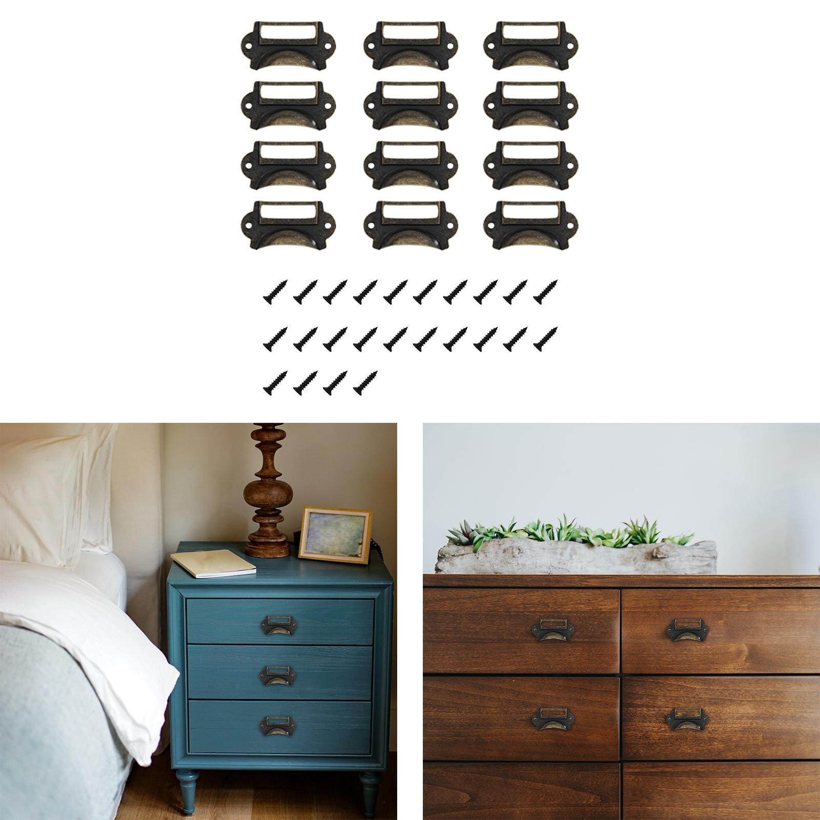 Woodworking Names - 12Pcs Retro Style Drawer Pulls Tag