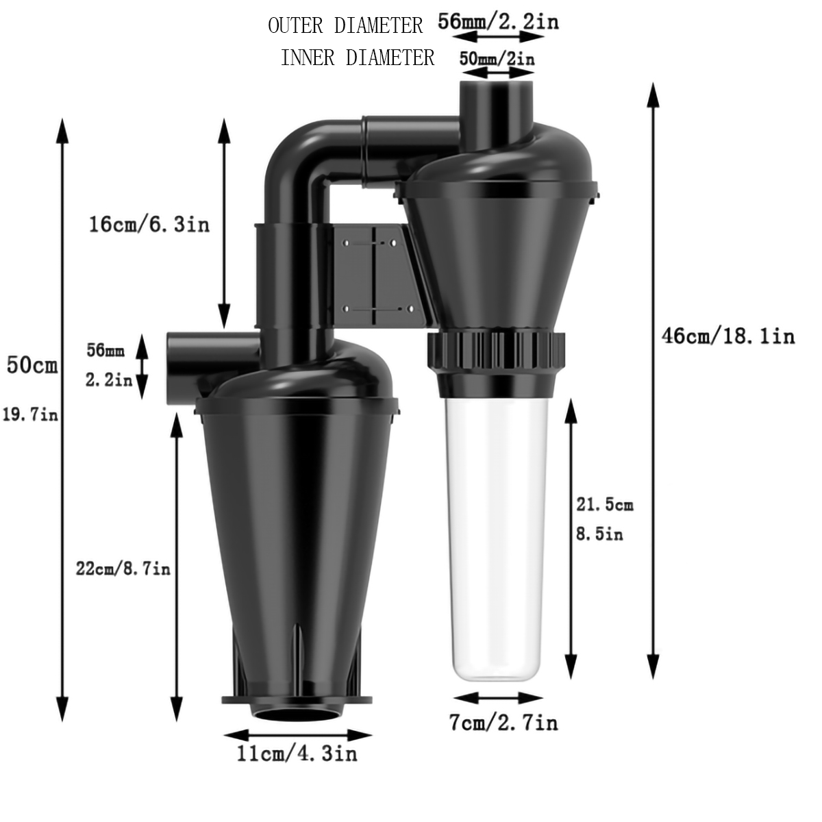 Double Filtration - Cyclone Du - Woodworking Dust Collector 评论和价格