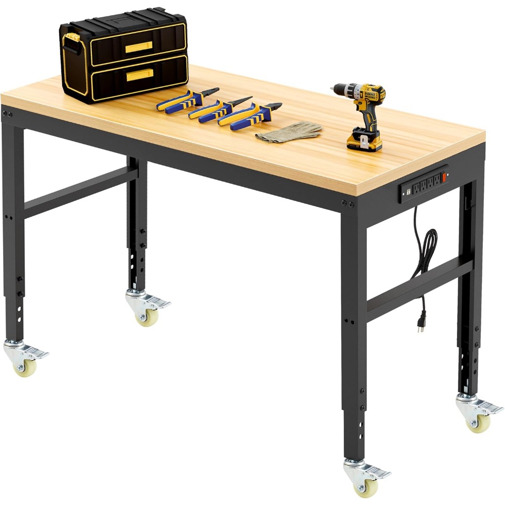 Adjustable Workbench, Heavy Du - Workbench Woodworking 评论和价格