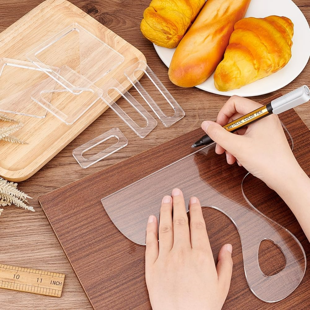 7Pcs Charcuterie Template Acry - Woodworking Cnc Machine 评论和价格