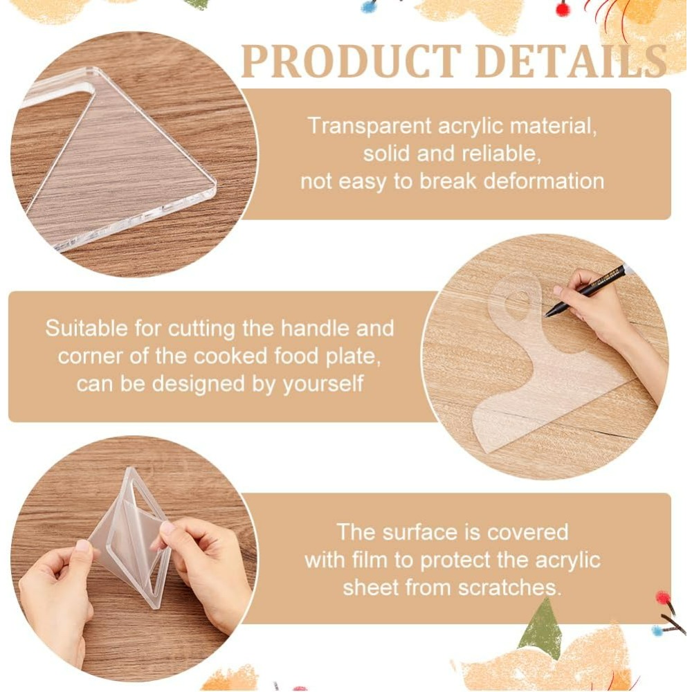 7Pcs Charcuterie Template Acry - Woodworking Cnc Machine 评论和价格