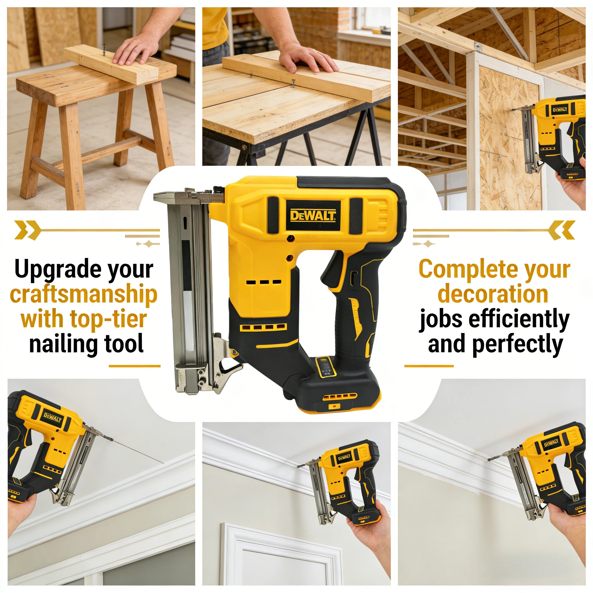 DEWALT Compact 18 Gauge Cordle - Woodworking Nail Gun 评论和价格