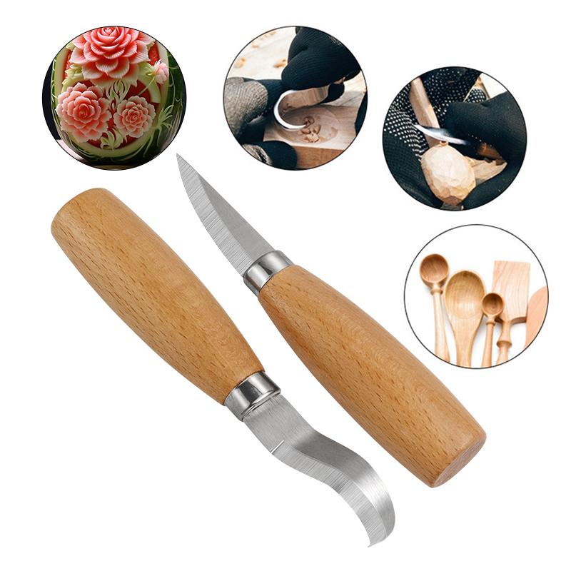 Stainless Iron Carving Knife B - Woodworking Knife 评论和价格