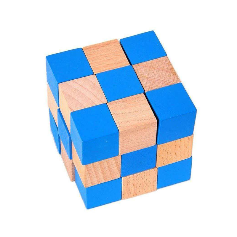 Square Snake Cube Wooden Brain - Woodworking Hobby 评论和价格