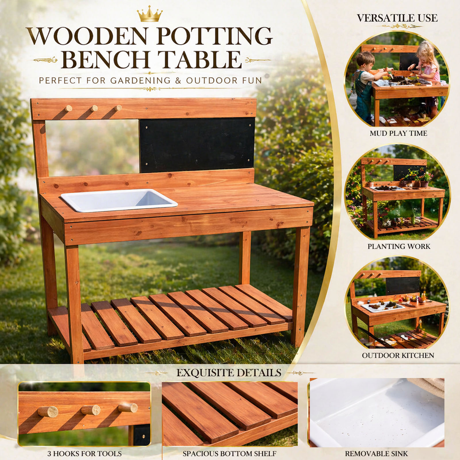 Wooden Potting Benches For Chi - Workbench Woodworking 评论和价格