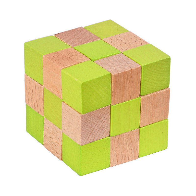 Wooden Snake Cube Puzzle IQ Lo - Woodworking Hobby 评论和价格