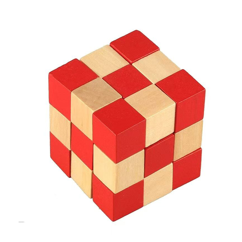 Wooden Snake Cube Puzzle IQ Lo - Woodworking Hobby 评论和价格