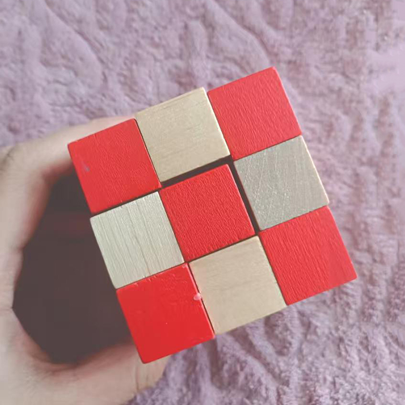 Wooden Snake Cube Puzzle IQ Lo - Woodworking Hobby 评论和价格