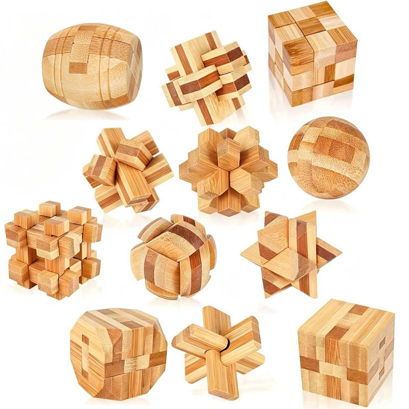 NEW 4.5CM Lu Ban Lock Puzzle B - Woodworking Hobby 评论和价格