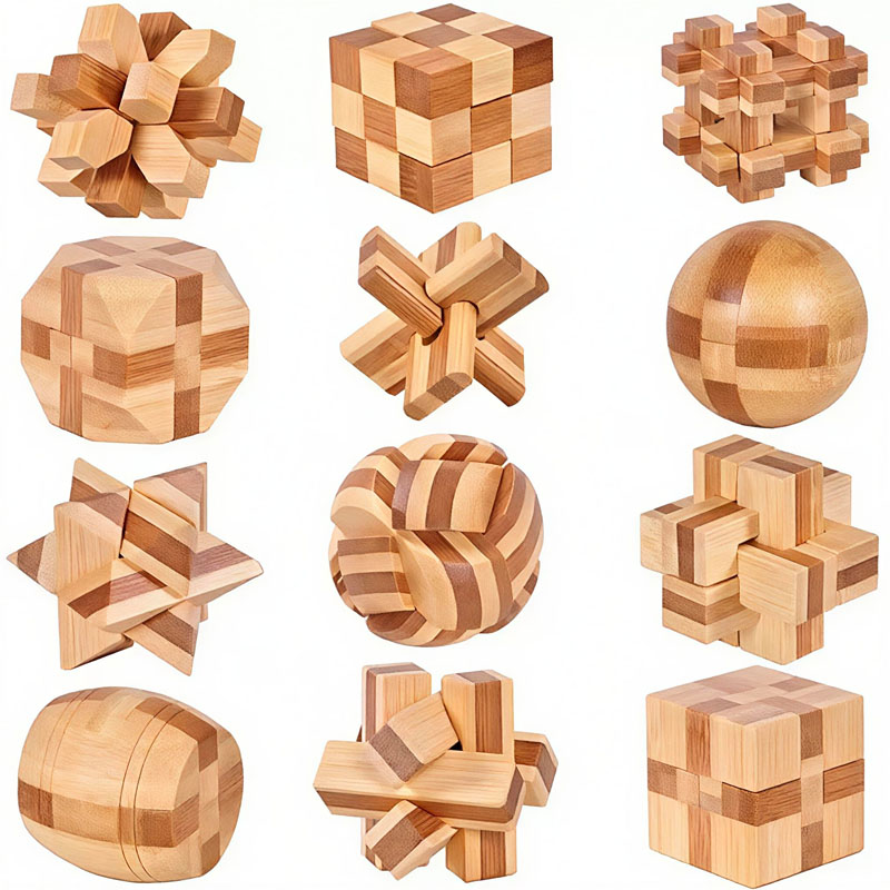NEW 4.5CM Lu Ban Lock Puzzle B - Woodworking Hobby 评论和价格