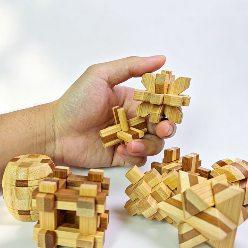 NEW 4.5CM Lu Ban Lock Puzzle B - Woodworking Hobby 评论和价格