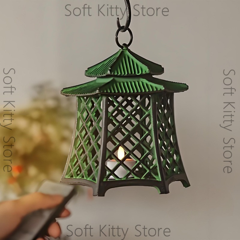 Cast iron lamp hollow candlest - Zen Woodworking 评论和价格