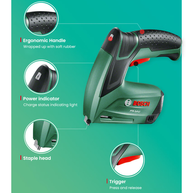 Bosch PTK 3.6 Li Cordless Nail - Woodworking Nail Gun 评论和价格