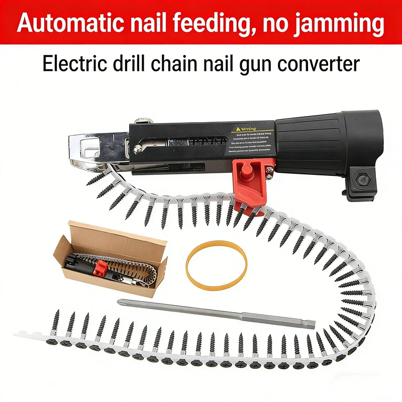Auto Feed Chain Belt Screw Gun - Woodworking Nail Gun 评论和价格