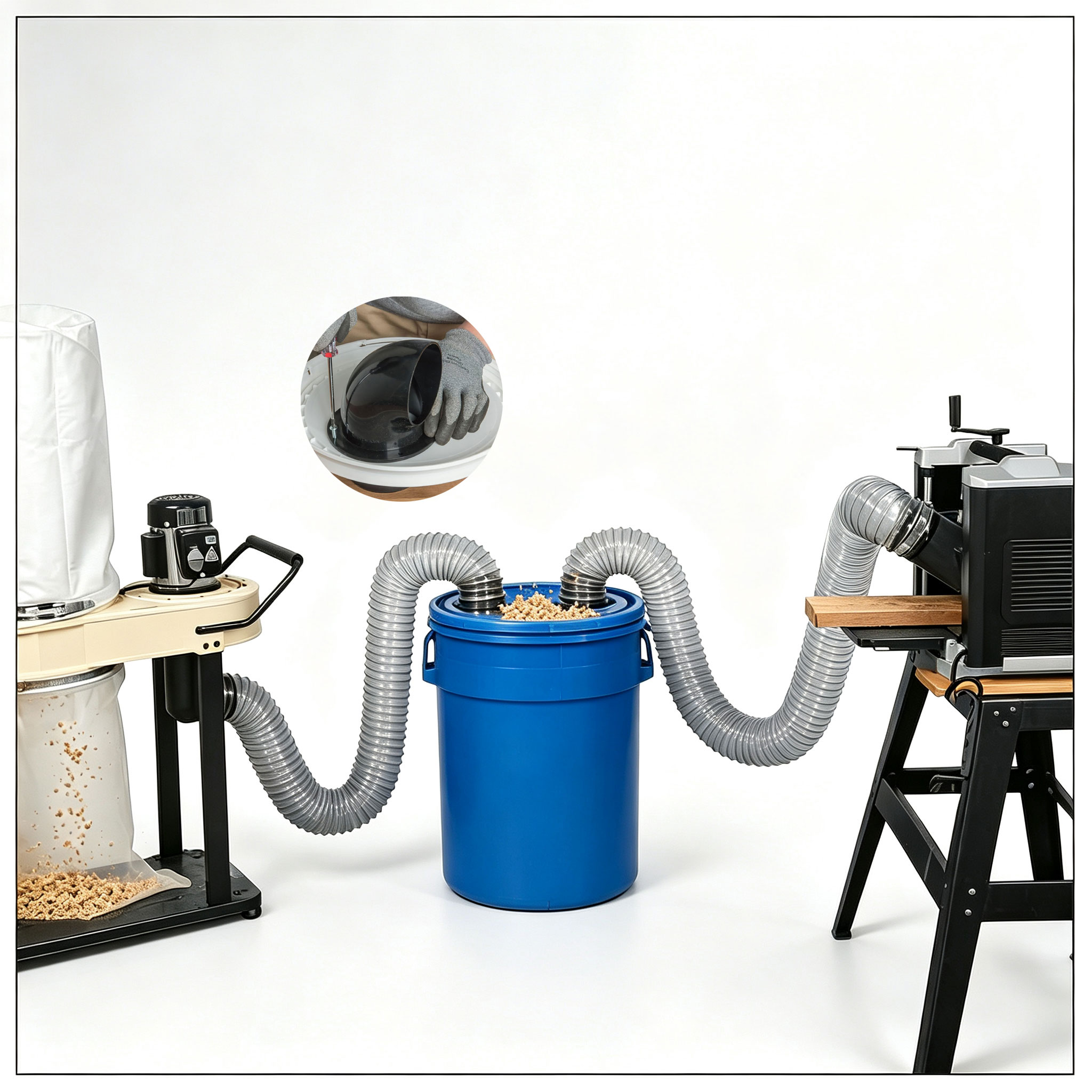 100mm Woodworking Cyclone Dust - Woodworking Dust Collector 评论和价格