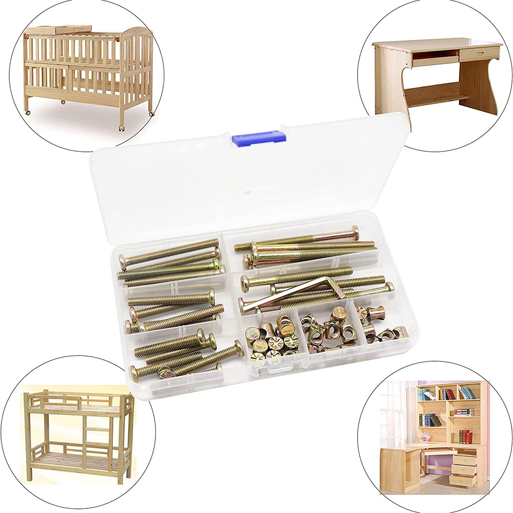 50PCS Furniture Bolts Phillips - Woodworking Desk Chair 评论和价格