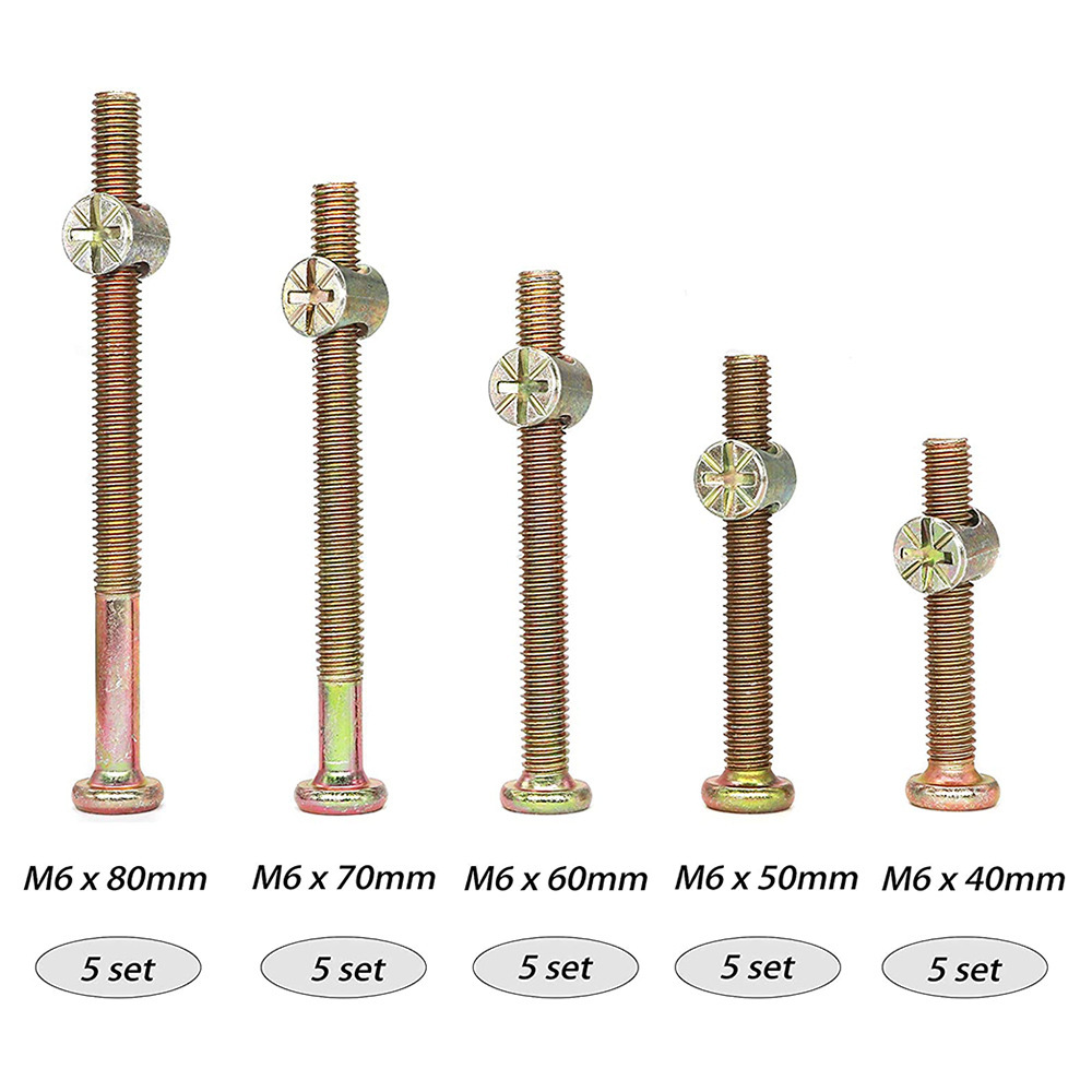 50PCS Furniture Bolts Phillips - Woodworking Desk Chair 评论和价格