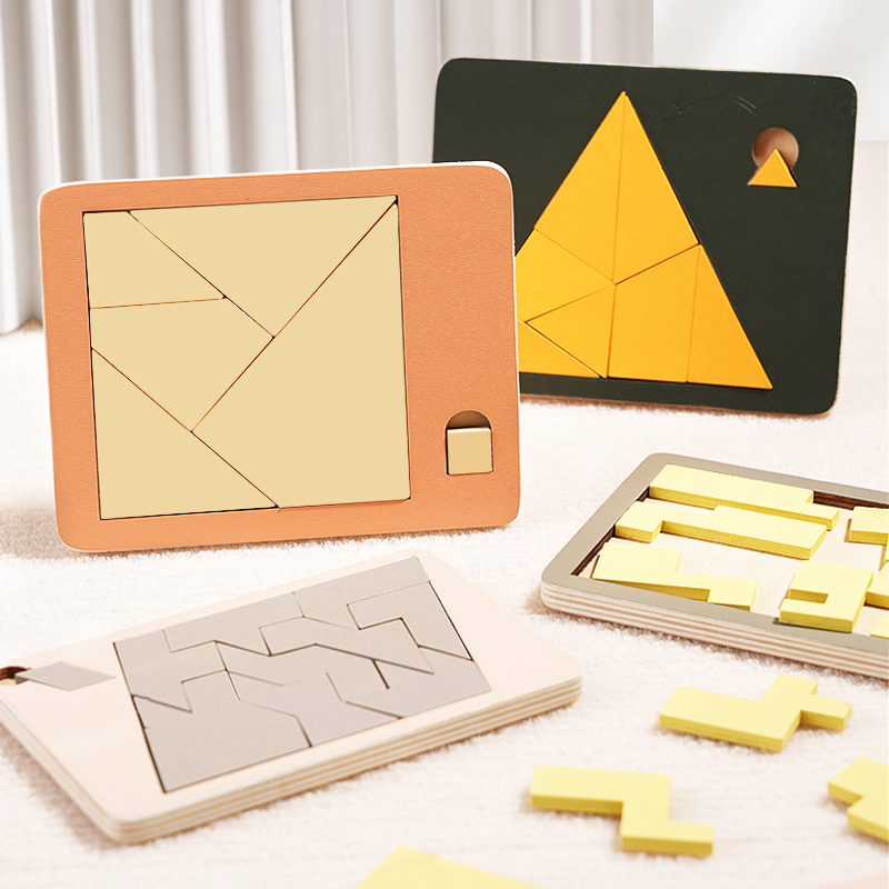 Wooden Geometric Puzzles Chall - Woodworking Hobby 评论和价格