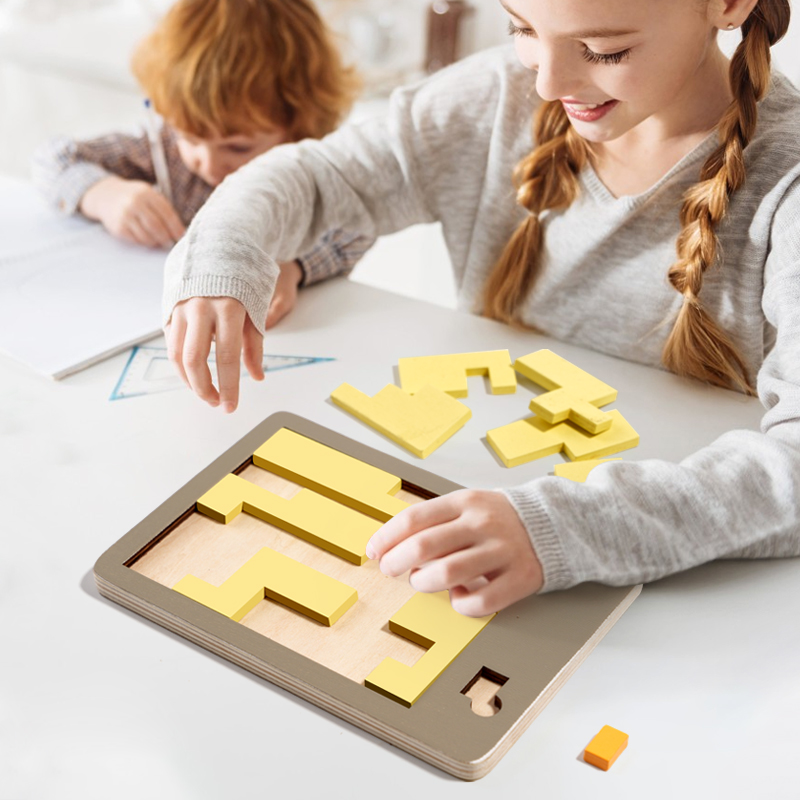 Wooden Geometric Puzzles Chall - Woodworking Hobby 评论和价格