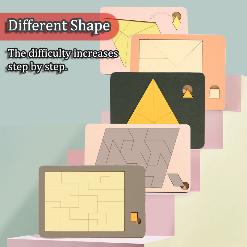 Wooden Geometric Puzzles Chall - Woodworking Hobby 评论和价格