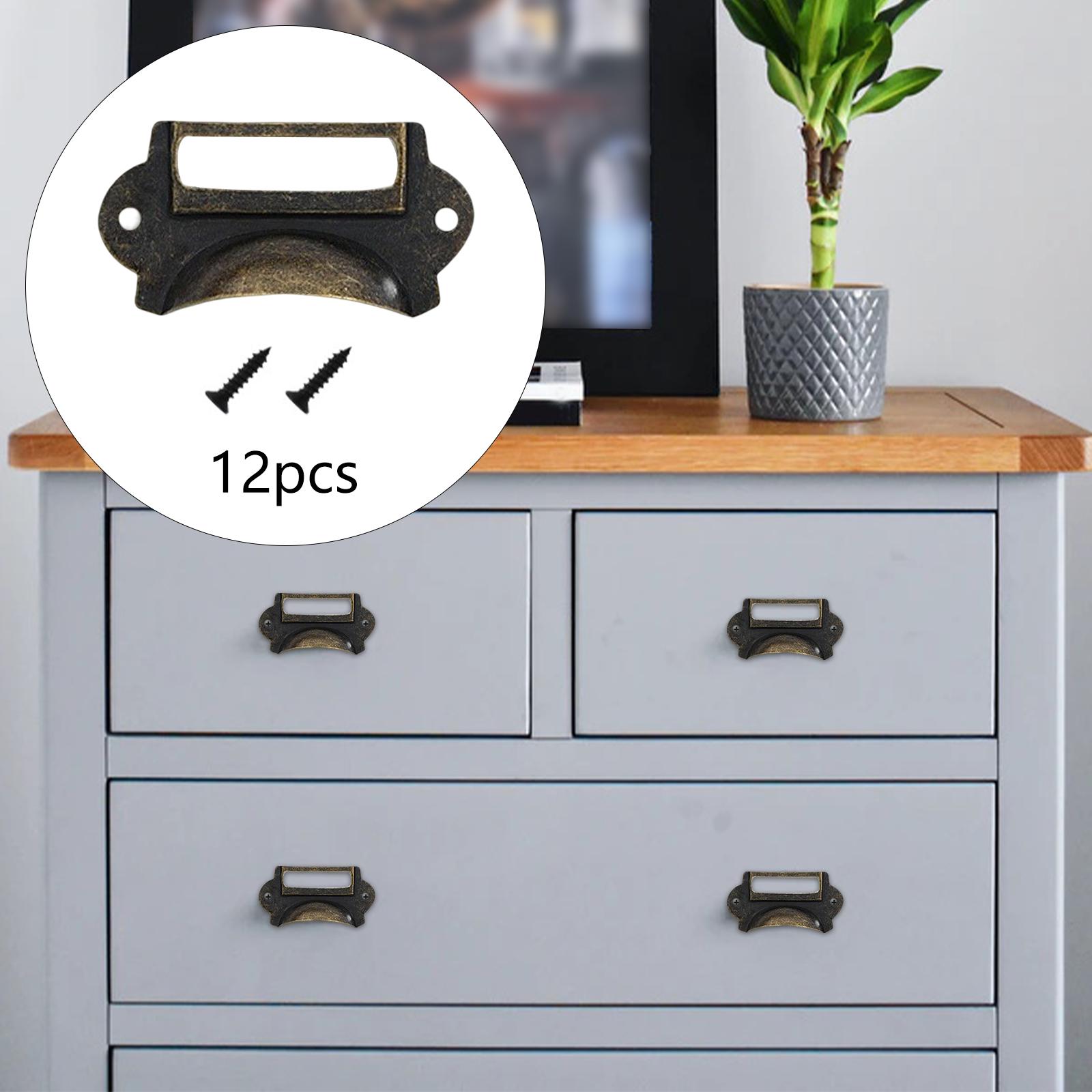 12Pcs Retro Style Drawer Pulls - Woodworking Names 评论和价格