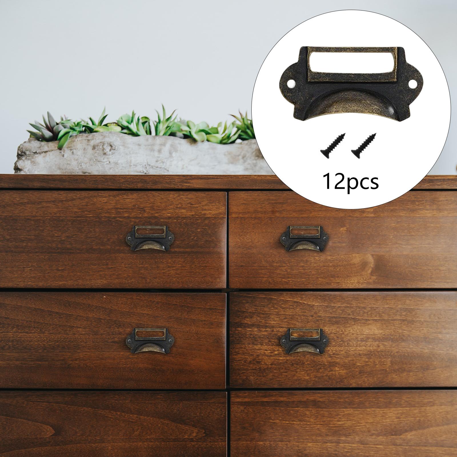 12Pcs Retro Style Drawer Pulls - Woodworking Names 评论和价格
