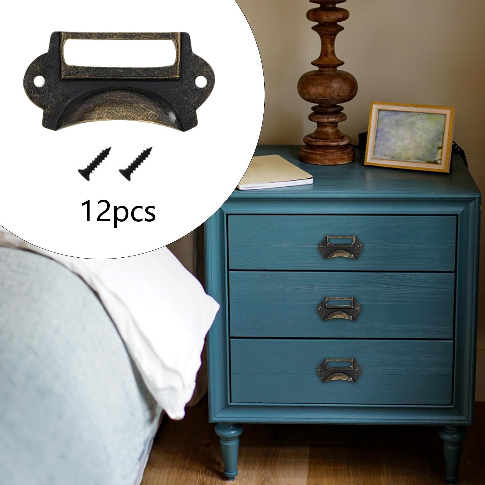 12Pcs Retro Style Drawer Pulls - Woodworking Names 评论和价格