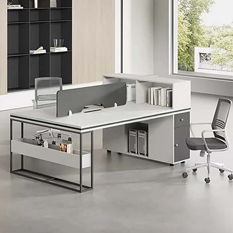 Office Staff Work Desk And Cha - Woodworking Desk Chair 评论和价格