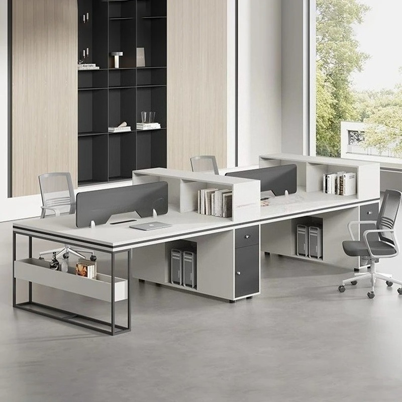 Office Staff Work Desk And Cha - Woodworking Desk Chair 评论和价格