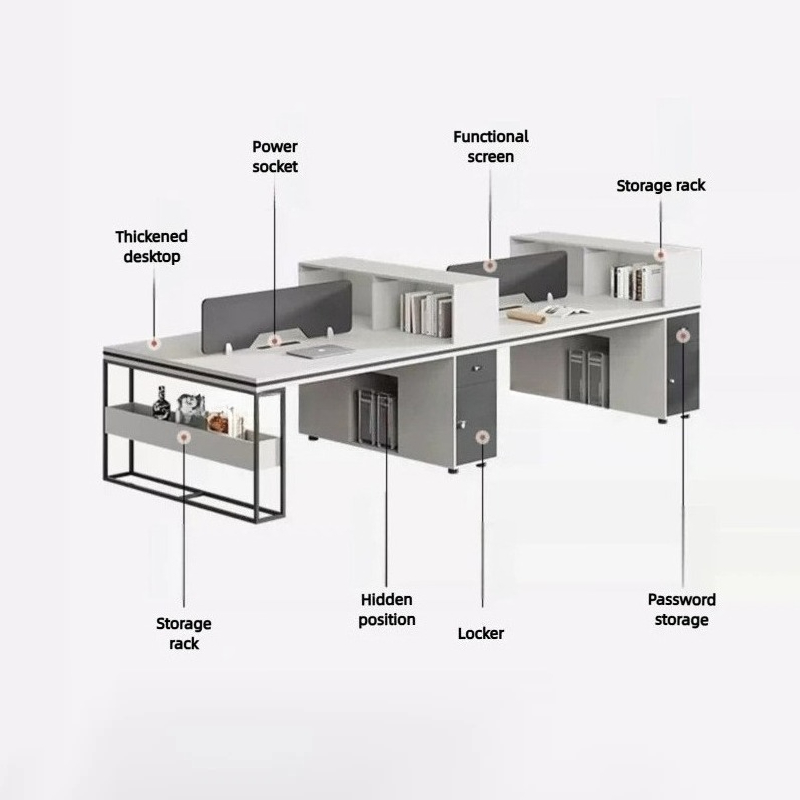 Office Staff Work Desk And Cha - Woodworking Desk Chair 评论和价格